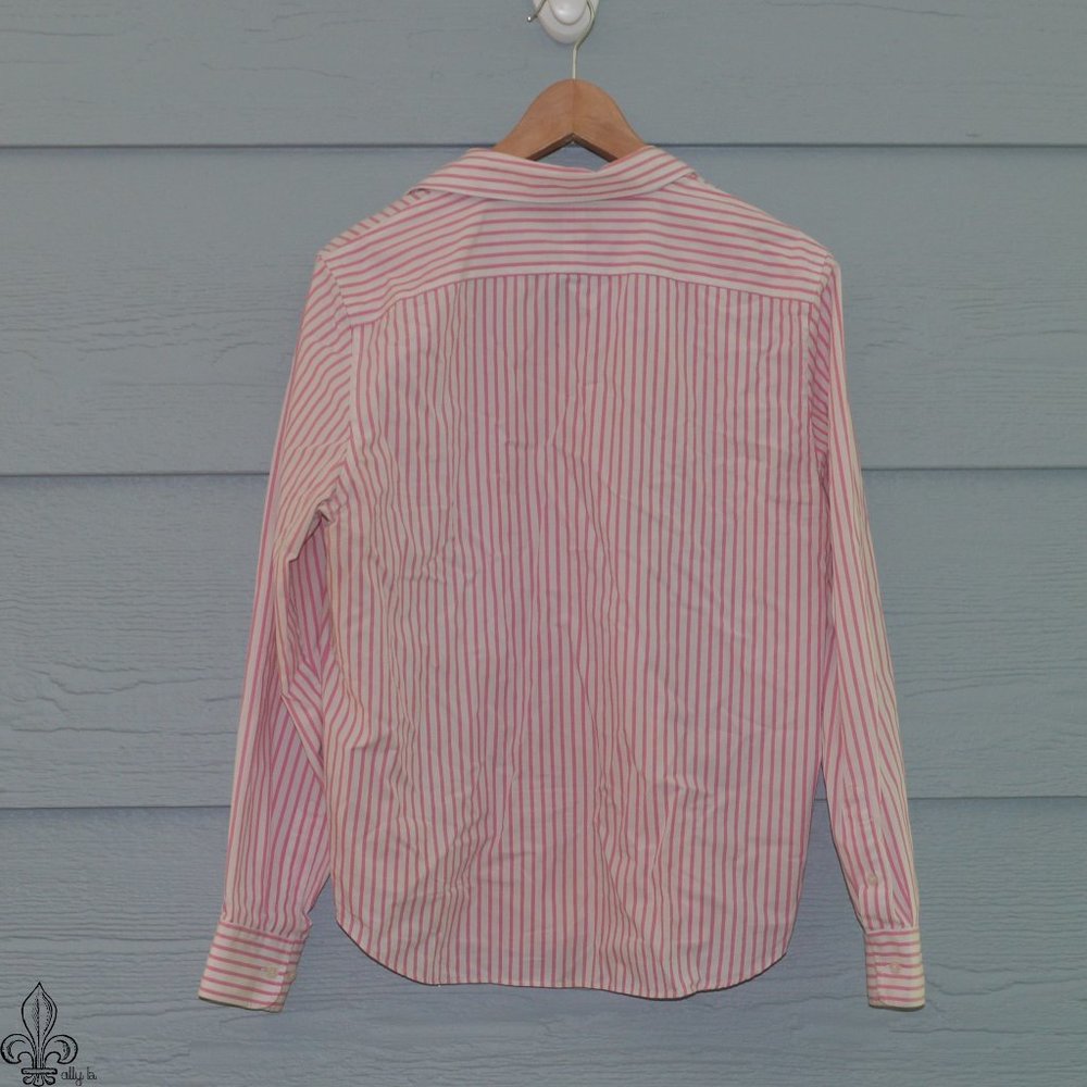 Chaps Pink Stripe Button Down - image 3
